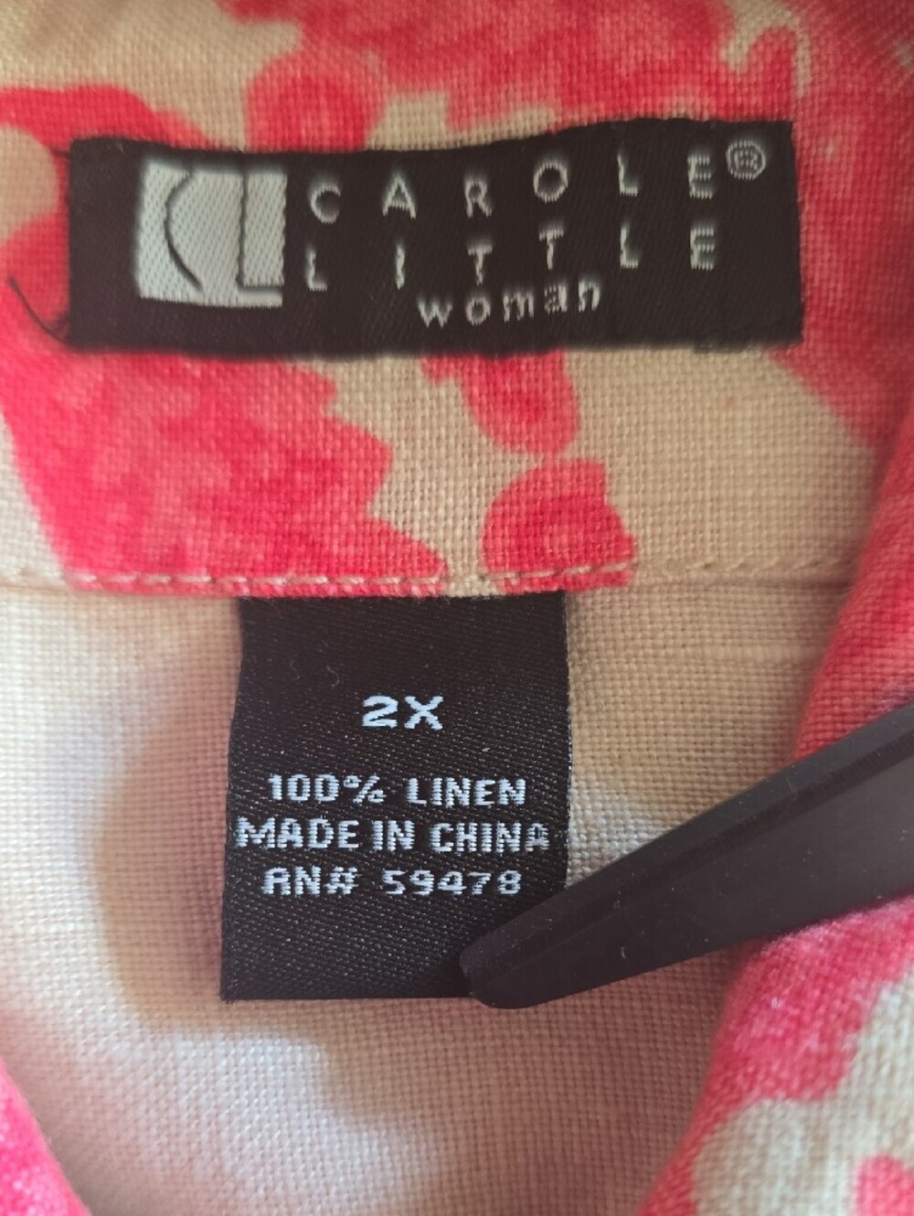 Carole Little Coral Paisley-Print Denim Jacket - Picture 8 of 8
